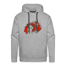 Charger l'image dans la galerie, Sweat-shirt à capuche hommes Koi Fish - gris chiné