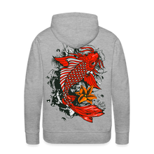 Charger l'image dans la galerie, Sweat-shirt à capuche hommes Koi Fish - gris chiné