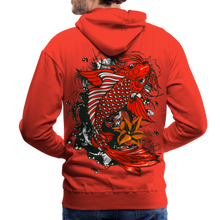 Charger l'image dans la galerie, Sweat-shirt à capuche hommes Koi Fish - rouge