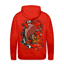 Charger l'image dans la galerie, Sweat-shirt à capuche hommes Koi Fish - rouge