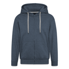 Charger l'image dans la galerie, Sweat-shirt Zippé à capuche Hommes Koi Fish - bleu jeans