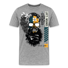Charger l'image dans la galerie, T-shirt Homme Life's wounds - gris chiné