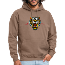 Charger l'image dans la galerie, Sweat-shirt à capuche hommes Tigre Fearless - moka