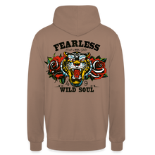 Charger l'image dans la galerie, Sweat-shirt à capuche hommes Tigre Fearless - moka