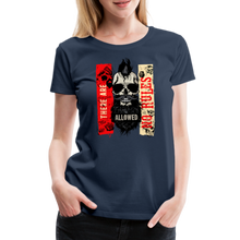Charger l'image dans la galerie, T-shirt Femme Punk No rules - bleu marine