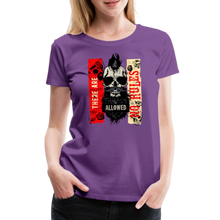 Charger l'image dans la galerie, T-shirt Femme Punk No rules - violet