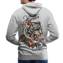 Charger l'image dans la galerie, Sweat-shirt à capuche hommes Old school Tiger - gris chiné
