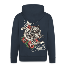 Charger l'image dans la galerie, Sweat-shirt Zippé à capuche Hommes Old School Tiger - marine