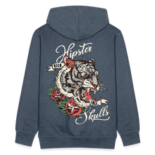 Charger l'image dans la galerie, Sweat-shirt Zippé à capuche Hommes Old School Tiger - bleu jeans