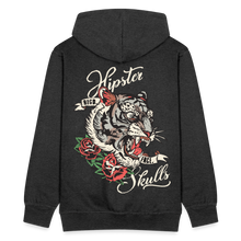 Charger l'image dans la galerie, Sweat-shirt Zippé à capuche Hommes Old School Tiger - charbon