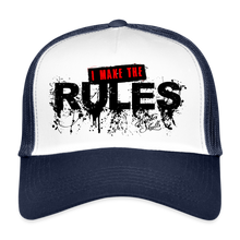 Charger l'image dans la galerie, Casquette Trucker I Make the Rules - blanc/marine