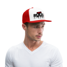 Charger l'image dans la galerie, Casquette Trucker I Make the Rules - blanc/rouge