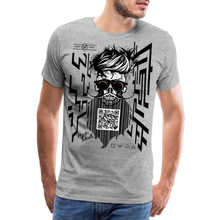 Charger l'image dans la galerie, T-shirt Homme QR Code - gris chiné