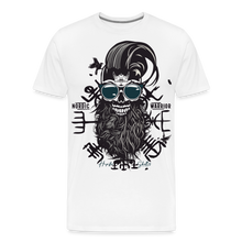 Charger l'image dans la galerie, T-shirt Homme Hipster Nordic Warrior - blanc