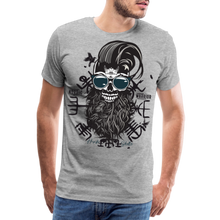 Charger l'image dans la galerie, T-shirt Homme Hipster Nordic Warrior - gris chiné