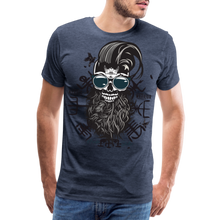 Charger l'image dans la galerie, T-shirt Homme Hipster Nordic Warrior - bleu chiné