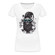 Charger l'image dans la galerie, T-shirt Femme Hipster Nordic Warrior - blanc