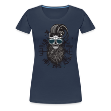 Charger l'image dans la galerie, T-shirt Femme Hipster Nordic Warrior - bleu marine