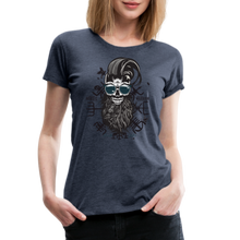 Charger l'image dans la galerie, T-shirt Femme Hipster Nordic Warrior - bleu chiné
