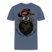 Charger l'image dans la galerie, T-shirt Homme Wild West - bleu chiné