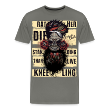 Charger l'image dans la galerie, T-shirt Homme Hipster Rather Die - asphalte