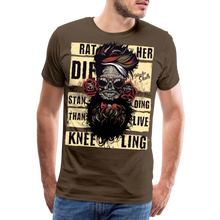 Charger l'image dans la galerie, T-shirt Homme Hipster Rather Die - marron bistre