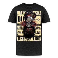 Charger l'image dans la galerie, T-shirt Homme Hipster Rather Die - charbon