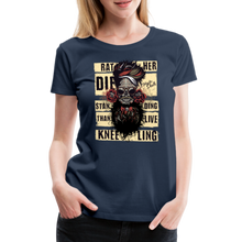 Charger l'image dans la galerie, T-shirt Femme Rather Die - bleu marine