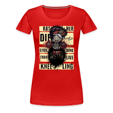 Charger l'image dans la galerie, T-shirt Femme Rather Die - rouge