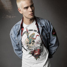 Charger l'image dans la galerie, T-shirt Tattoo old school Homme Courage has no age