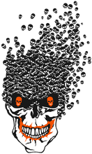 Charger l'image dans la galerie, Homme T-Shirt hipster skull Tête de mort sourire crâne manifold (6733073285299)