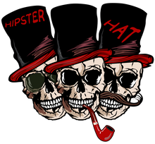 Charger l'image dans la galerie, Femme T-Shirt Tête de mort moustache fume pipe crâne hipster skull Esprit