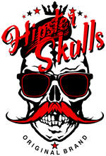 Charger l'image dans la galerie, Homme T-Shirt Tête de mort hipster skull crâne à moustache couronne mutinous