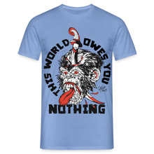 Charger l'image dans la galerie, T-shirt Tattoo old school Homme Gorille - carolina blue
