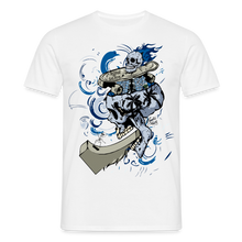 Charger l'image dans la galerie, T-shirt Tête de mort Homme Born To Skate ramp - blanc
