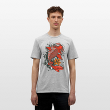 Charger l'image dans la galerie, T-shirt Tattoo old school Homme Koi Fish - gris chiné
