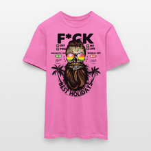 Charger l'image dans la galerie, T-shirt Tête de mort Homme Fuck Off - rose

