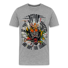 Charger l&#39;image dans la galerie, T-shirt Homme Gorille Tattoo action - gris chiné
