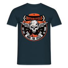 Charger l'image dans la galerie, T-shirt Homme Motorcycle Vintage born to speed - marine
