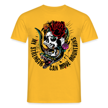 Charger l'image dans la galerie, T-shirt Tattoo old school Homme My strength - jaune
