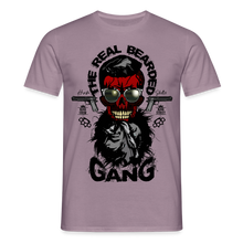 Charger l'image dans la galerie, T-shirt Tête de mort Homme Real bearded gang - mauve gris 
