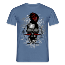 Charger l'image dans la galerie, T-shirt Tête de mort Homme Punks Not Dead - bleu pigeon 
