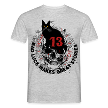 Charger l'image dans la galerie, T-shirt Tattoo old school Homme Bad luck 13 - gris chiné
