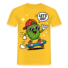 Charger l'image dans la galerie, T-Shirt Skate Homme Oversize “Let's GO” – Streetwear Vintage - jaune
