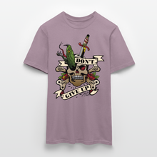 Charger l'image dans la galerie, T-shirt Tattoo old school Homme Old school tattoo don't give up - mauve gris 
