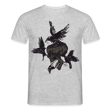 Charger l'image dans la galerie, T-shirt Tête de mort Homme Hipster Skulls crow of death - gris chiné
