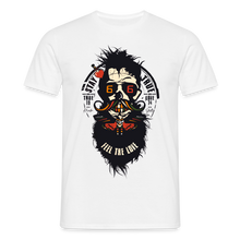 Charger l'image dans la galerie, T-shirt Tête de mort Homme Feel the love - blanc
