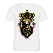 Charger l'image dans la galerie, T-shirt Tête de mort Homme Hipster Skulls King - blanc
