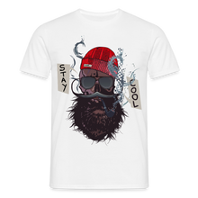 Charger l'image dans la galerie, T-shirt Tête de mort Homme Hipster Skulls stay cool - blanc

