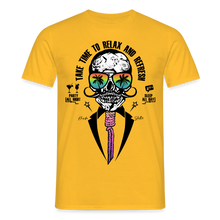 Charger l'image dans la galerie, T-shirt Tête de mort Homme Take time ti relax - jaune
